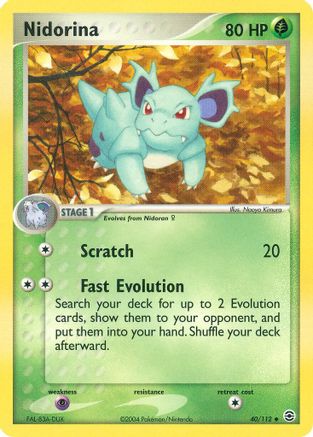 Nidorina - Reverse Holofoil FireRed & LeafGreen - Uncommon