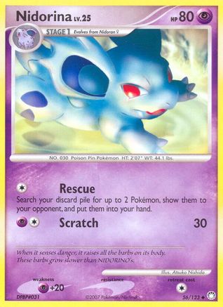 Nidorina 056/123 - Reverse Holofoil Mysterious Treasures - Uncommon