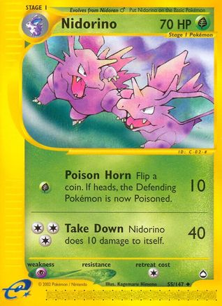 Nidorino 055 Aquapolis - Uncommon