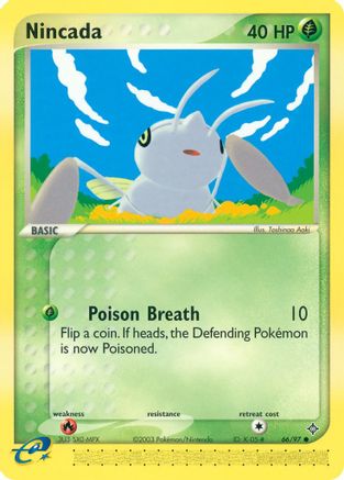 Nincada 066/97 - Reverse Holofoil Dragon - Common