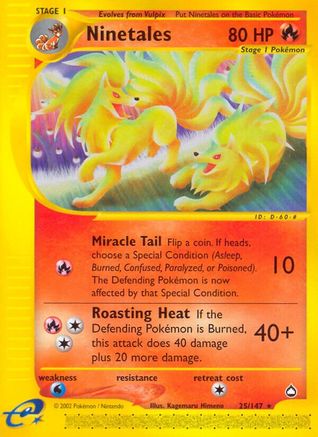 Ninetales/147 Aquapolis - Rare