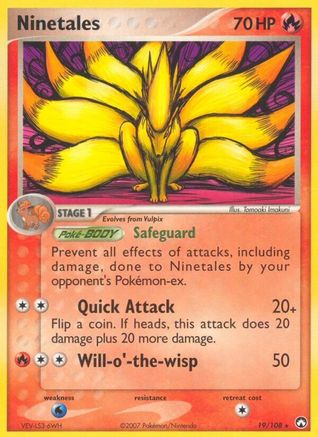 Ninetales/108 Power Keepers - Rare