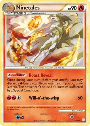 Ninetales - Holofoil HeartGold SoulSilver - Holo Rare