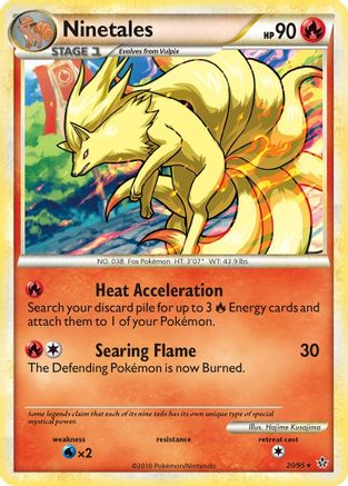Ninetales - Reverse Holofoil Unleashed - Rare