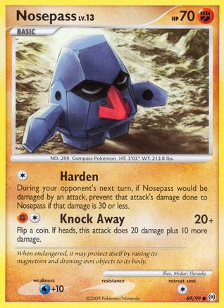 Nosepass 069 - Reverse Holofoil Arceus - Common