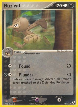 Nuzleaf - Reverse Holofoil Legend Maker - Uncommon
