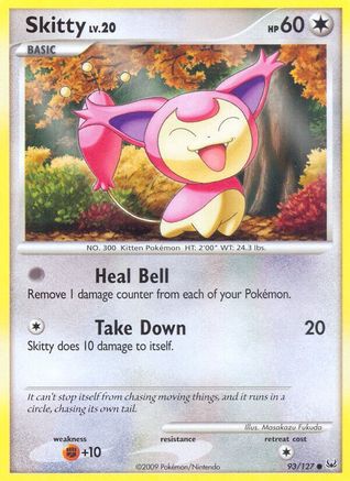 Skitty 093 - Reverse Holofoil Platinum - Common
