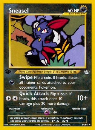 Sneasel 024/64 - Unlimited Neo Revelation - Rare