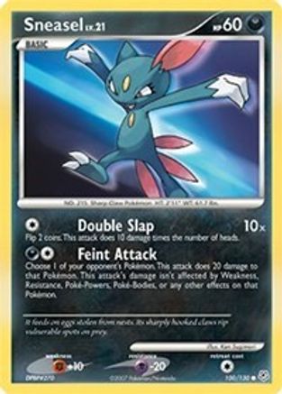 Sneasel 100 - Reverse Holofoil Diamond and Pearl - Common