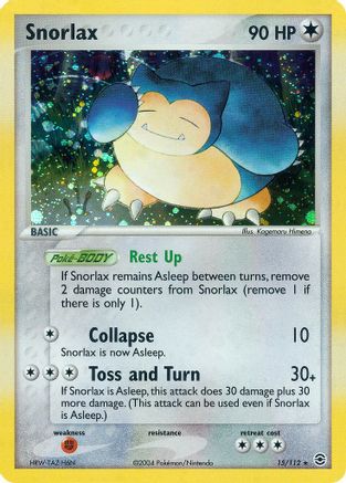 Snorlax - Holofoil FireRed & LeafGreen - Holo Rare