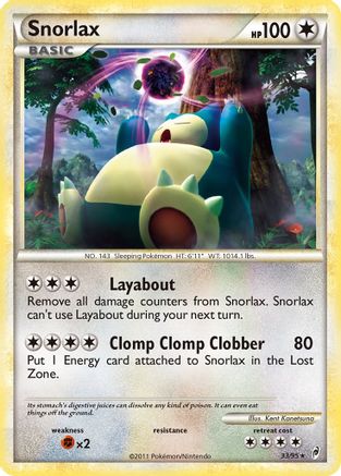 Snorlax 033 Call of Legends - Rare