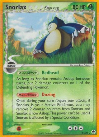 Snorlax (Delta Species) - Holofoil Dragon Frontiers - Holo Rare