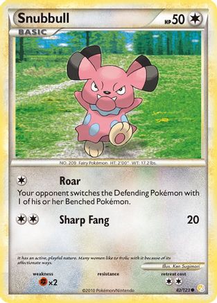 Snubbull - Reverse Holofoil HeartGold SoulSilver - Common