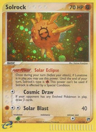Solrock - Reverse Holofoil Sandstorm - Holo Rare