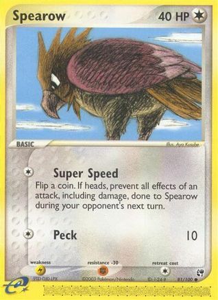 Spearow 081/100 Sandstorm - Common
