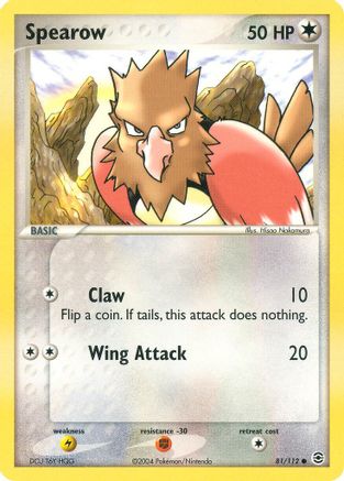 Spearow/112 - Reverse Holofoil FireRed & LeafGreen - Common