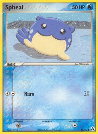 Spheal 065 - Reverse Holofoil Legend Maker - Common
