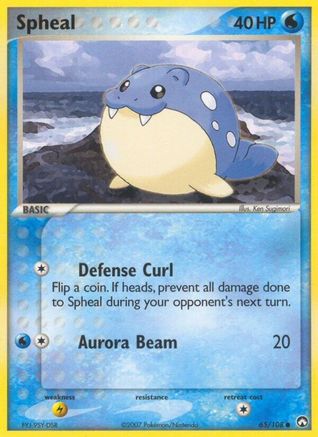 Spheal 065/108 - Reverse Holofoil Power Keepers - Common