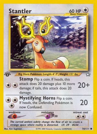 Stantler 076 - Unlimited Neo Genesis - Common