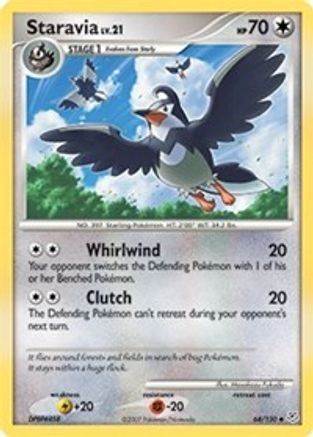 Staravia - Reverse Holofoil Diamond and Pearl - Uncommon