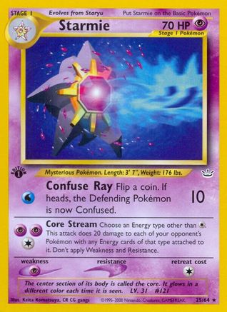 Starmie 025 - Unlimited Neo Revelation - Rare
