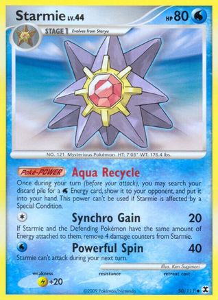 Starmie - Reverse Holofoil Rising Rivals - Uncommon