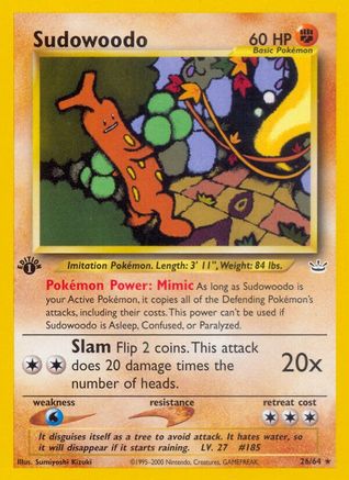 Sudowoodo 026/64 - Unlimited Neo Revelation - Rare