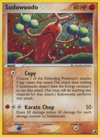 Sudowoodo - Holofoil Unseen Forces - Holo Rare
