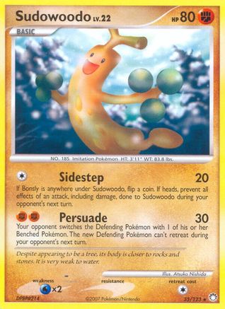 Sudowoodo - Reverse Holofoil Mysterious Treasures - Rare