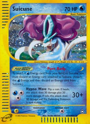 Suicune (H25) - Holofoil Aquapolis - Holo Rare