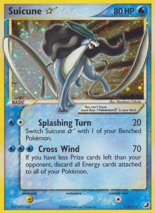 Suicune Star - Holofoil Unseen Forces - Ultra Rare