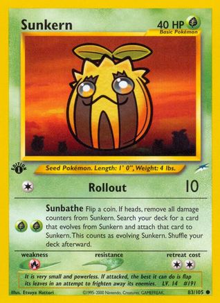 Sunkern 083 - Unlimited Neo Destiny - Common