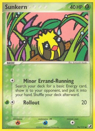 Sunkern - Reverse Holofoil Unseen Forces - Common