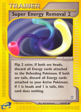 Super Energy Removal 2 - Reverse Holofoil Aquapolis - Uncommon
