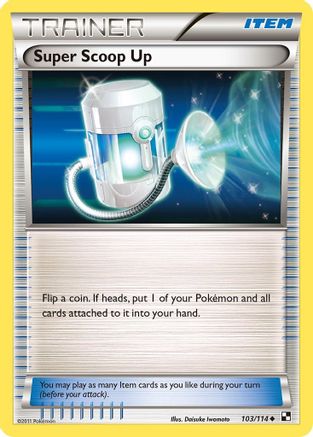Super Scoop Up 103/114 Black and White - Uncommon