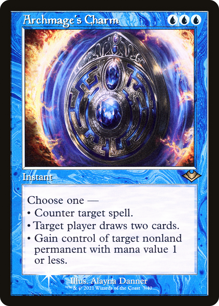 Archmage's Charm (MH1-007) - Modern Horizons 1 Timeshifts Etched Foil