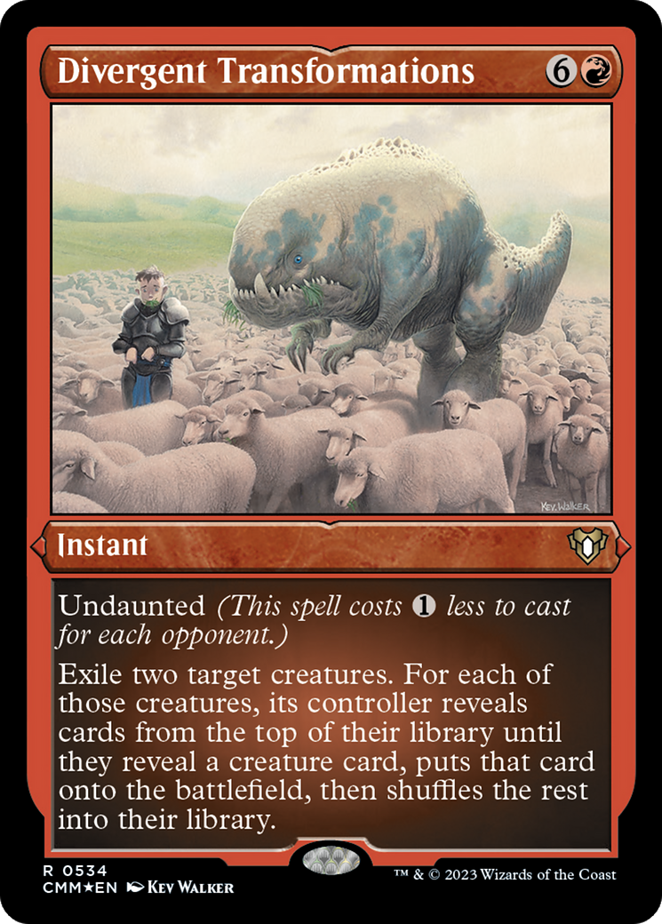 Divergent Transformations (CMM-534) - Commander Masters Etched Foil