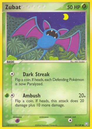 Zubat/109 - Reverse Holofoil Team Rocket Returns - Common