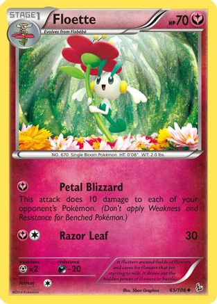 Floette (65) 065 - Reverse Holofoil XY Flashfire - Uncommon