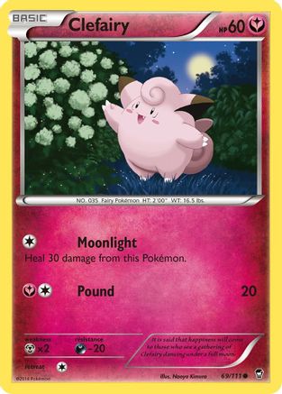 Clefairy (69) 069 XY Furious Fists - Common