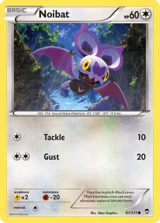 Noibat 087 XY Furious Fists - Common