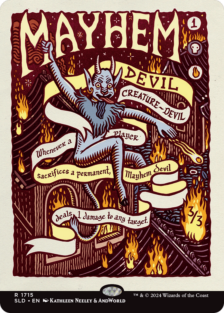 Mayhem Devil (SLD-1715) - Secret Lair Drop (Borderless) Foil