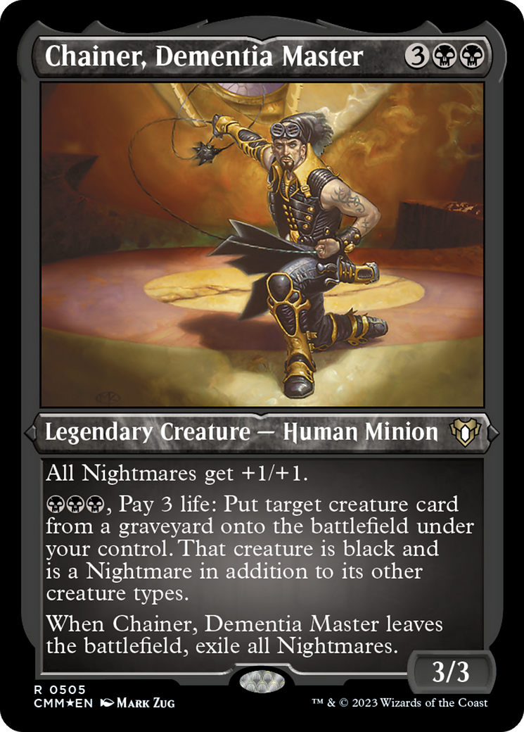 Chainer, Dementia Master (CMM-505) - Commander Masters Etched Foil