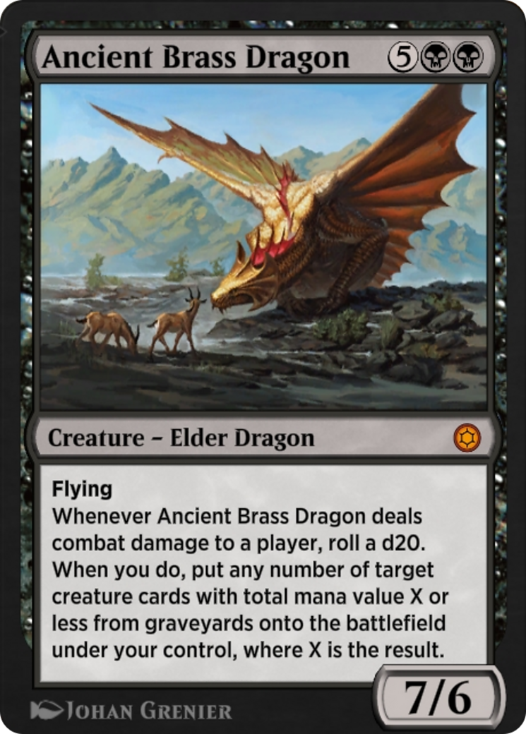 Ancient Brass Dragon (HBG-141) - Alchemy Horizons: Baldur's Gate