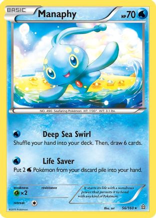 Manaphy - Reverse Holofoil XY Primal Clash - Holo Rare