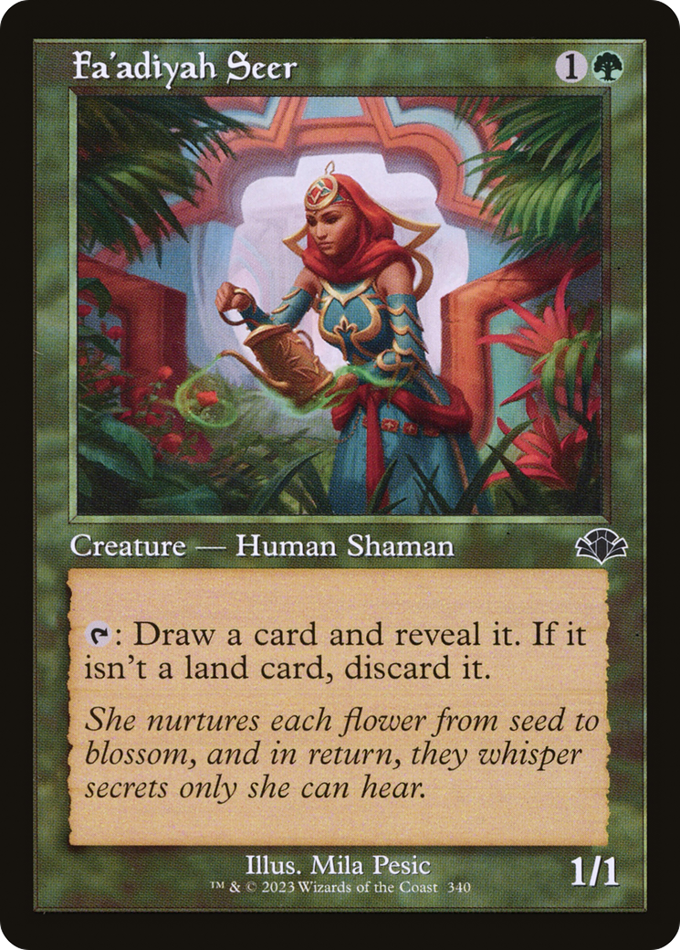 Fa'adiyah Seer (Retro Frame) (DMR-340) - Dominaria Remastered Foil