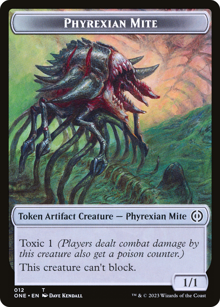 Phyrexian Mite (TONE-012) - Phyrexia: All Will Be One Tokens Foil