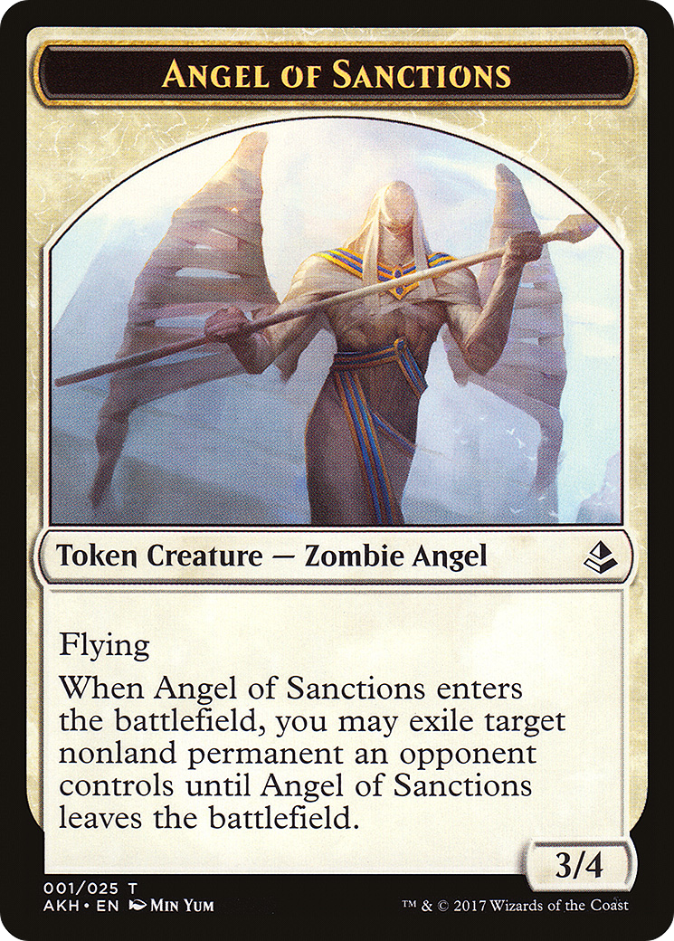 Angel of Sanctions (AKH-001) - Amonkhet Tokens Foil