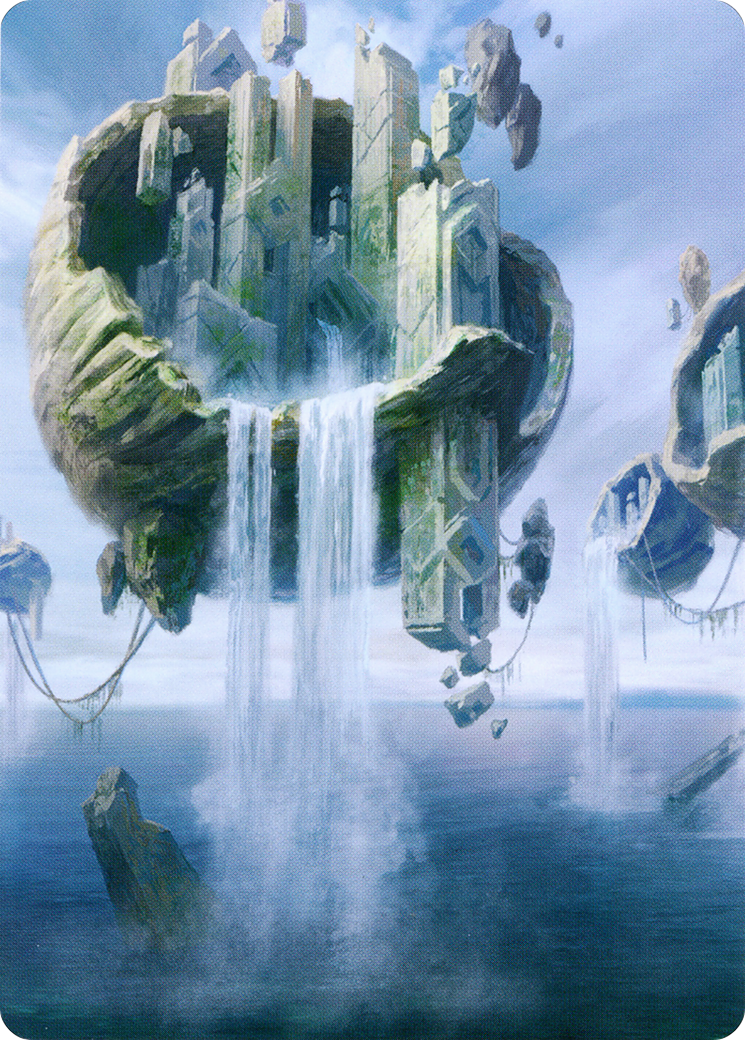 Island // Island (AZNR-011) - Zendikar Rising Art Series (Borderless)