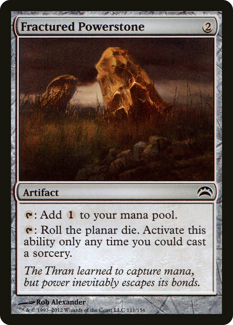 Fractured Powerstone (PC2-111) - Planechase 2012 Foil